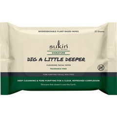 Khăn lau làm sạch lỗ chân lông Sukin Signature Dig A Little Deeper Pore Purifying Wipes