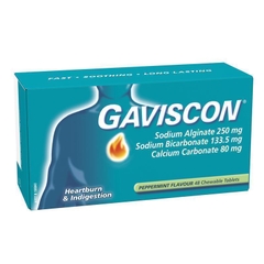 Hỗ trợ giảm ợ nóng và khó tiêu Gaviscon Peppermint Heartburn & Indigestion Relief