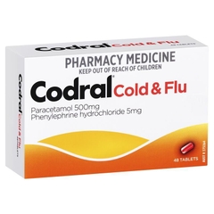 Viên uống giảm cảm lạnh và cảm cúm Codral PE Cold and Flu