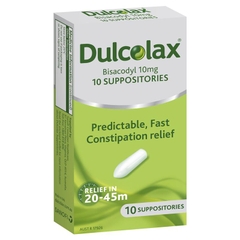Viên đặt nhuận tràng giảm táo bón Dulcolax Laxatives Suppositories for Constipation Relief