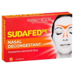 Viên uống giảm nghẹt mũi Sudafed PE Nasal Decongestant Tablets