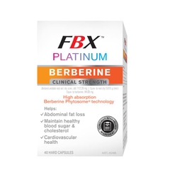 Viên uống hỗ trợ đường huyết FBX Platinum Berberine Clinical Strength