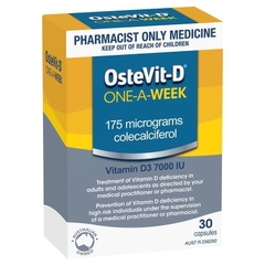 Viên uống bổ sung Vitamin D3 OsteVit-D Vitamin D3 7000IU 1-A-Week