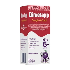 Siro giảm ho và cảm lạnh Dimetapp Cough and Cold