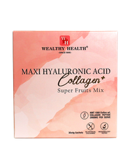 Bột Collagen Wealthy Health Maxi Hyaluronic Acid Collagen + Super Fruits Mix 4g x 30 gói