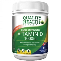 Viên uống bổ sung Vitamin D 1000iu Quality Health 300 viên