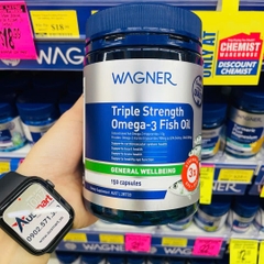Dầu cá hàm lượng cao Wagner Triple Strength Omega-3 Fish Oil 150 viên