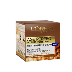 Kem dưỡng ban đêm nuôi dưỡng chuyên sâu L'Oreal Paris Age Perfect Intense Nutrition Night