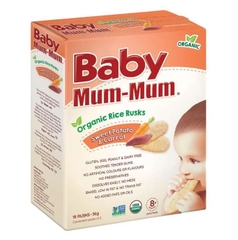 Bánh ăn dặm Baby Mum-Mum Rice Rusks Blueberry & Carrot Flavour
