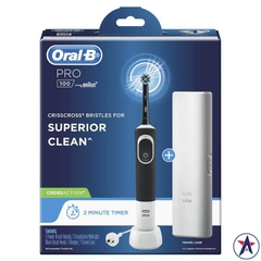 Bàn chải điện Oral B Pro 100 Cross Action Black