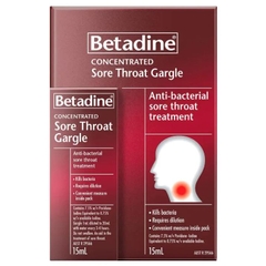 Nước súc miệng cô đặc trị đau họng Betadine Sore Throat Gargle