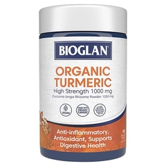 Viên uống nghệ liều cao Bioglan Organics Turmeric High Strength 1000mg 100 viên
