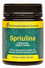 Tảo xoắn BioGenesis Natural Australia Spirulina Californian Desert Grown 500mg 300 viên