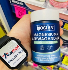 Viên uống magiê Bioglan Magnesium + Ashwaganha 60 viên