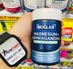 Viên uống magiê Bioglan Magnesium + Ashwaganha 60 viên