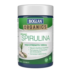 Tảo xoắn Bioglan Organic Spirulina 1000mg 200 viên