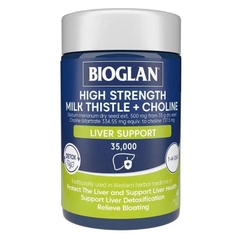 Viên uống bổ gan Bioglan High Strength Milk Thistle + Choline của Úc