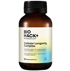 Viên uống chống oxy hoá BioHack Wanderlust Cellular Longevity Complex 60 viên