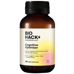 Viên bổ não, tăng tập trung & trí nhớ Wanderlust BioHack Cognitive Optimiser 60 viên
