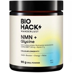 Bột tăng năng lượng tế bào và thư giãn BioHack Wanderlust NMN + Glycine Powder