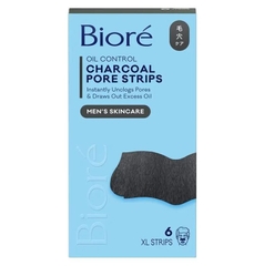 Miếng dán lột mụn làm sạch sâu lỗ chân lông Biore Mens Charcoal Deep Cleansing Pore