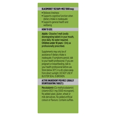 Viên ngậm bổ sung Vitamin B12 Blackmores Rapi-Melt 1000mcg