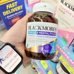 Viên uống tăng cường tập trung & trí nhớ Blackmores Omega + Mental Focus 60 viên