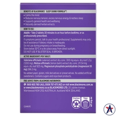 Blackmores Sleep Sound Formula hỗ trợ ngủ & giúp ngủ ngon 30 viên