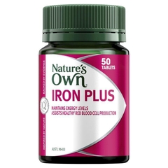 Nature's Own Iron Plus bổ sung Sắt của Úc 50 viên