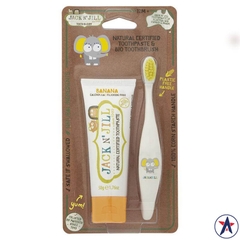 Bộ kem và bàn chải đánh răng cho bé trên 12 tháng tuổi Jack N' Jill