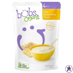 Bột ăn dặm cho bé Bubs Organic Baby Banana Rice Cereal 125g