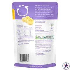 Bột ăn dặm cho bé Bubs Organic Baby Banana Rice Cereal 125g