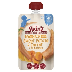 Bột ăn dặm Heinz cho bé Sweet Potato Carrot & Pumpkin Pouch 120g