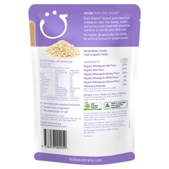 Bột ăn dặm Bubs Organic cho bé Baby Ancient Grain Porridge 125g