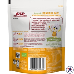 Bột bánh cho bé Heinz Organic Pancake Mix Wholegrain Oat Banana Flavour 125g