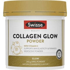 Bột uống bổ sung Collagen Glow Swisse Beauty Powder