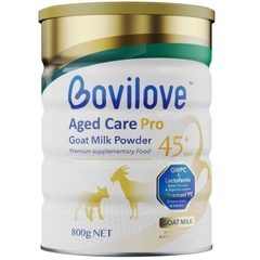 Sữa dê dinh dưỡng cho người lớn tuổi 45+ Bovilove Aged Care Pro Goat Milk Powder 800g