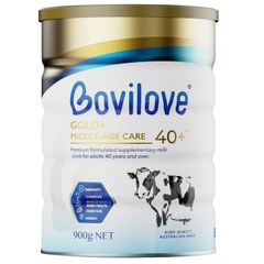 Sữa dinh dưỡng trung niên trên 40 tuổi Bovilove Gold+ Middle Age Care 40+ 900g