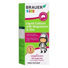 Siro Brauer Baby Kids Liquid Calcium with Magnesium & Zinc 200ml