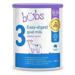 Sữa dê Bubs Australian Goat Milk của Úc số 3 (800g) (1- 3 tuổi)
