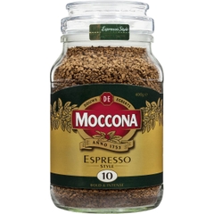 Cà phê hòa tan Moccona Espresso Úc Style Bold Intense Coffee 400g