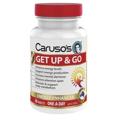 Viên uống tăng khả năng tập trung Caruso's Get Up & Go 30 viên