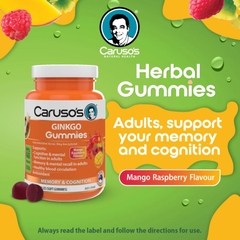 Kẹo dẻo Caruso's Ginkgo Gummies 60 viên