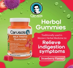 Kẹo dẻo Caruso's Gummies Milk Thistle 60 viên