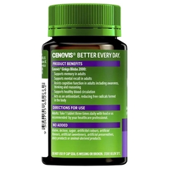 Viên uống bổ não Cenovis Ginkgo Biloba 2000