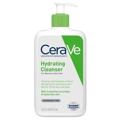 Sữa rửa mặt CeraVe Hydrating Cleanser cho da khô & da thường