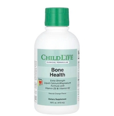 Siro bổ sung Canxi, Magie ChildLife Clinicals Bone Health Liquid Calcium/Magnesium Formula with Vitamin D3 & Vitamin K2