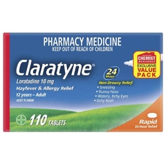 Thuốc giảm dị Ứng & viêm mũi dị ứng không gây buồn ngủ Claratyne Allergy & Hayfever Relief Antihistamine
