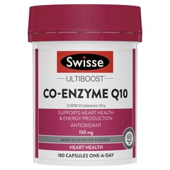 Coenzyme Q10 Swisse Ultiboost 150mg bổ tim của Úc 180 viên