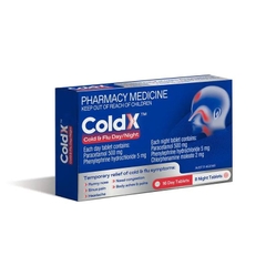 Viên uống giảm cảm lạnh và cảm cúm ColdX Cold & Flu Tablets Day & Night
